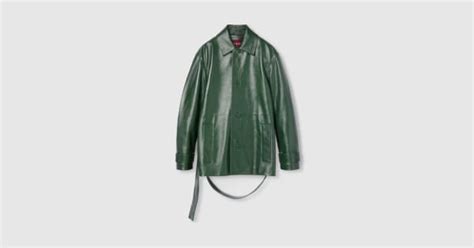 giacca pelle gucci|Bomber e Giubbotti in Pelle Uomo Firmati .